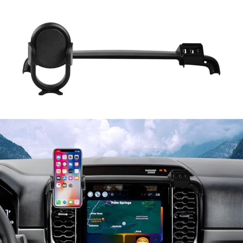 Autorder Car Phone Holder for 2024 2025 2026 Ford Ranger Accessories Phone Mount Cell Phone Automobile Cradles Hands-Free 360 Degree Rotation