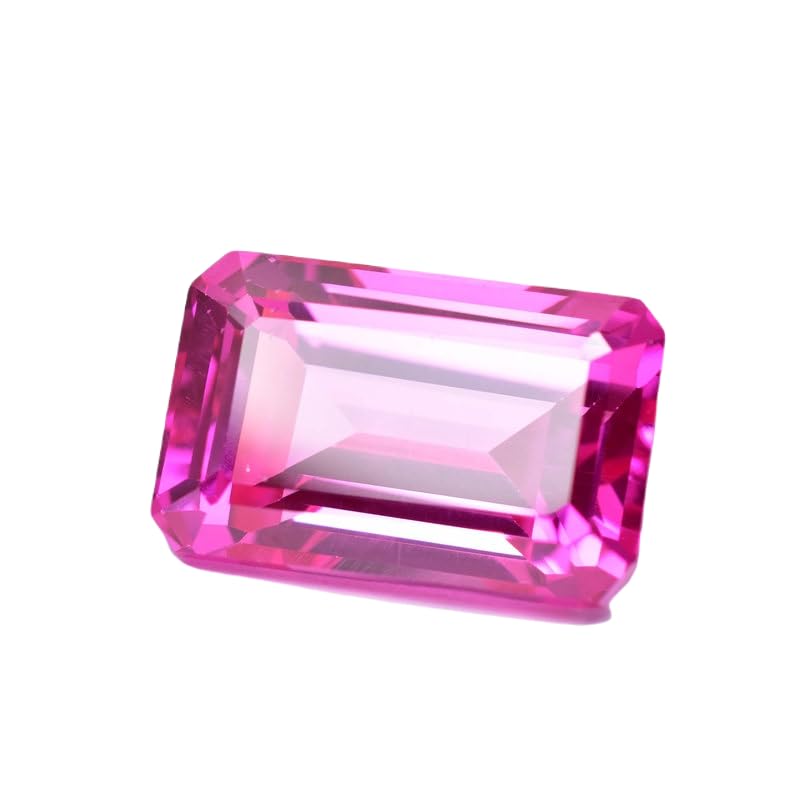 Saphir rose naturel GH_NAT_11239 : gemme de prestige taillée en émeraude