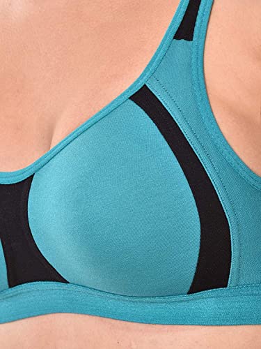 Image of INNER TOUCH Women's Poly Lycra Non-Padded Full Coverage Sports Bra (Pack of 3)