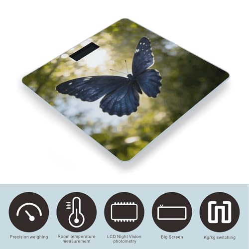 Báscula Digital de Baño Azul con Pantalla LCD miniatura 3