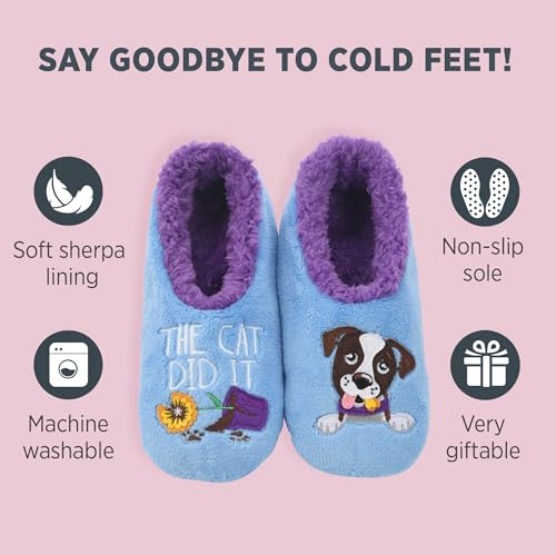 Snoozies Pairable Slipper Socks - Non-Slip Fuzzy Slippers for Women2