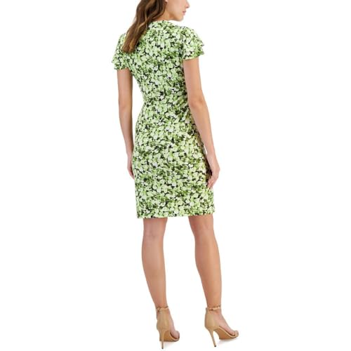 Image of Anne Klein Women's Flutter Sleeve Wrap Dress