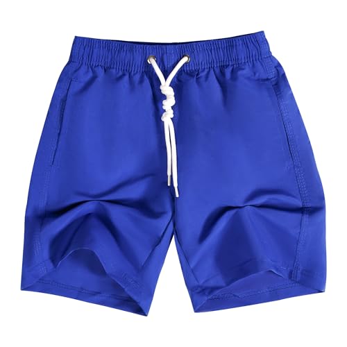 GENTABY Boys Beach Shorts Kids Swimming Trunks with Mesh Lining Toddler Board Shorts Quick Dry Funny Printed Shorts for 13-14 Years