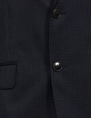 Image of Raymond Wool Blend Men's Full Sleeve Contemporary FIT Dark Blue Formal Suit