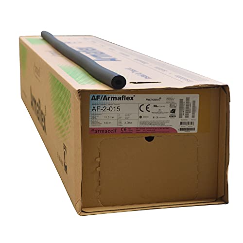 AF/Armaflex Armacell Aislamiento de caucho frío AF2 – Barra de 2 m (caucho, tubo de 15 mm x 11,5 mm de grosor aislante)