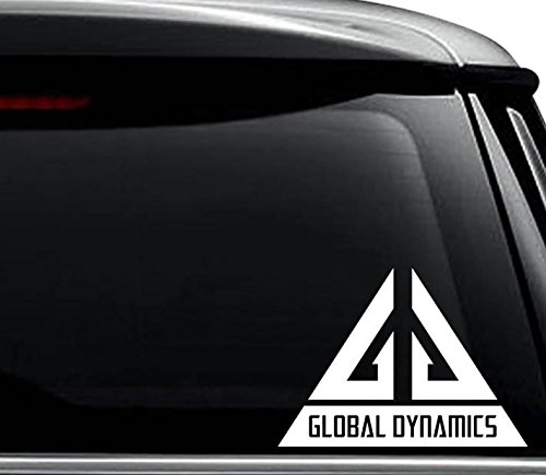 Eureka Global Dynamics Decal Sticker For Use On Laptop, Helmet, Car, Truck, Motorcycle, Windows, Bumper, Wall, and Decor Size- [6 inch] / [15 cm] Wide / Color- Gloss White