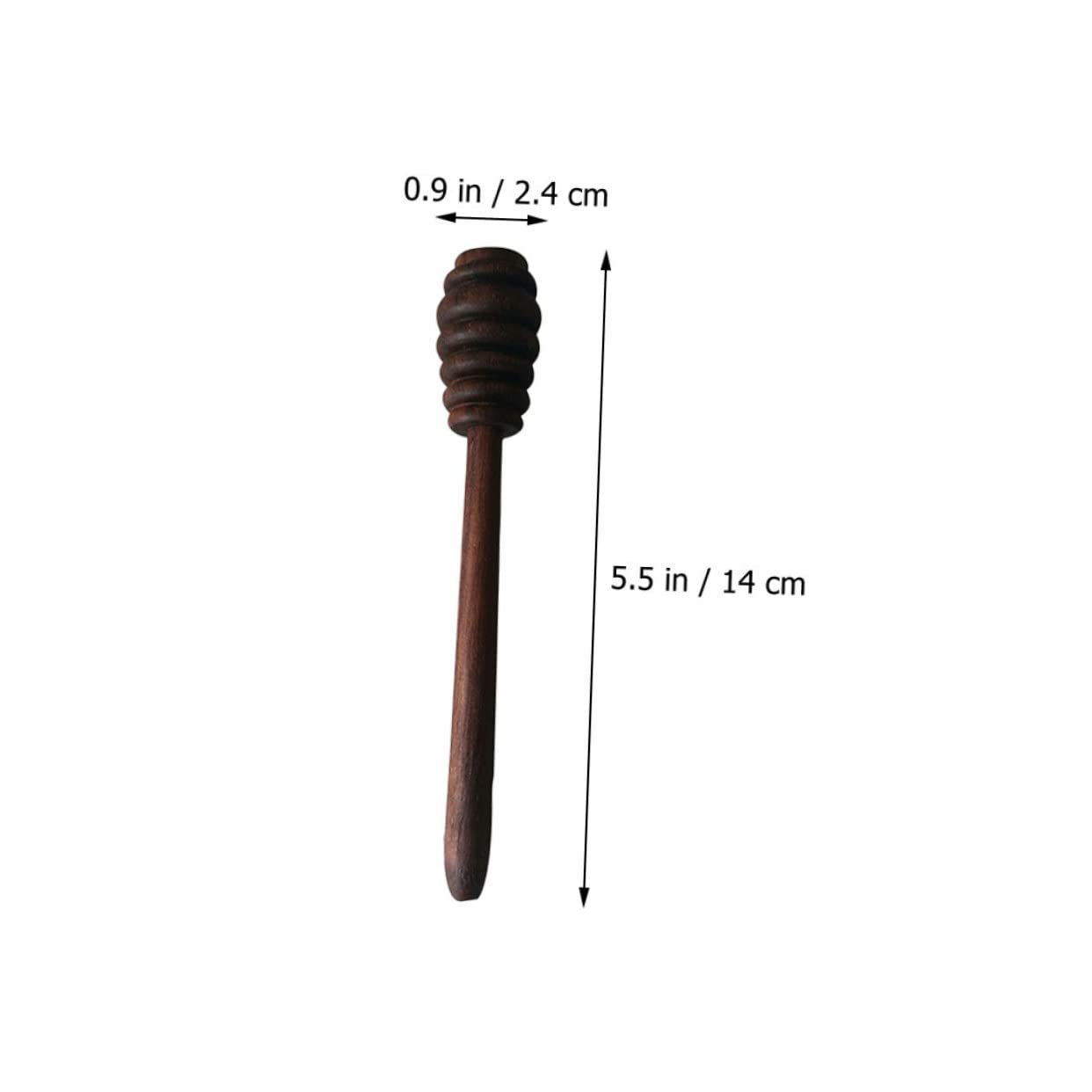 2Pcs Black Walnut Honey Stirrer Sticks for Jam and Honey, Coffee