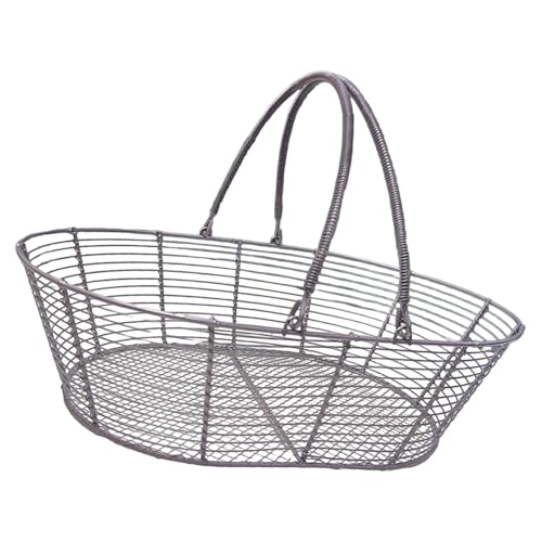 ＡＷＨＡＯ Cesta organizadora de Almacenamiento para de Alambre de Hierro para baño y hogar, Gris-Plata