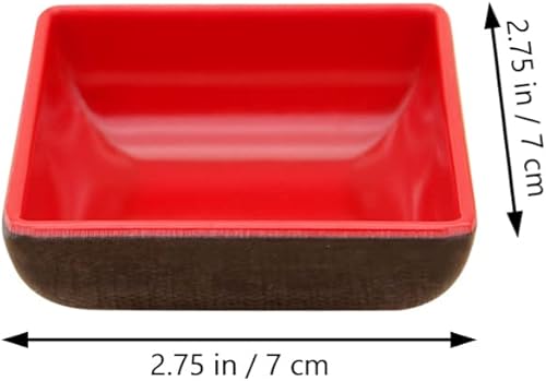 Miniatura 2 de Hemoton Juego de vajilla de 6 piezas para condimentos, platos de sushi y soya