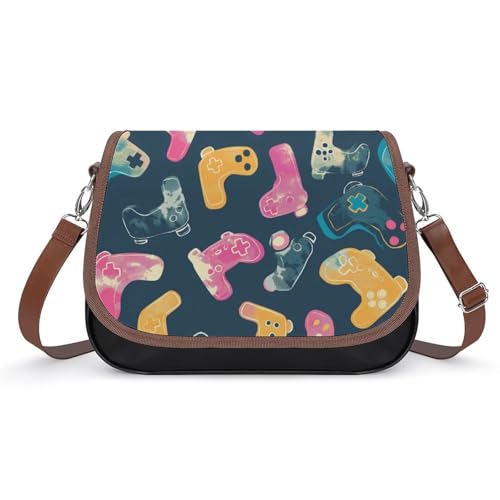 Sacoche en cuir manettes de jeu sac à main imperméable chic pour femme