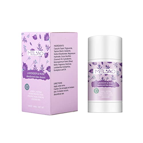 Entspannender Schweiß Deodorant Stick, tragbares Deodorant, Duft und Körpergeruch beruhigende Creme, dauerhafter Duft, Verbesserung des Körpergeruchs, frisch und sauber (Lavendelrose Typ 40g) Cover