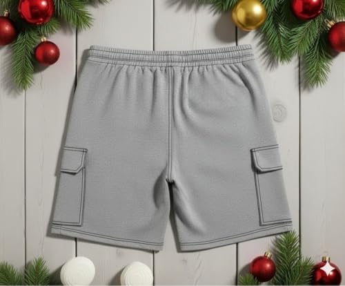 Image of Imsa Moda Men's Polycotton Relaxed Fit Shorts | Half Pant with Drawstring & 4 Pockets | Lightweight Casual Shorts for Men