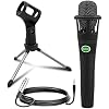 5 CORE Studio Condenser XLR Microphone Kit with Adjustable Tripod Stand for Instruments Voice Overs Recording Podcasting YouTube Vocal Gaming Streaming - MIC Crown