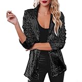 Tendance et sexy : doté d'un haut à paillettes et d'un effet pailleté scintillant, ce blazer dégage une ambiance tendance, urbaine et sexy, parfait pour un look de fille sexy.
