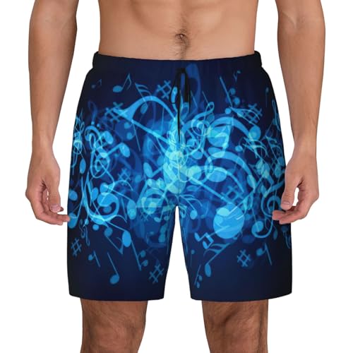Maillot de bain pour homme idéal pour le volley sur la plage avec son short de bain à motif musical