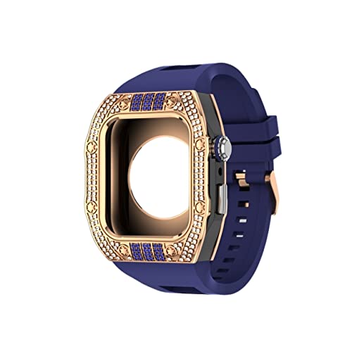 Accessoires de montre étui boîtier métal bracelet acier inoxydable Apple Watch 7 45mm