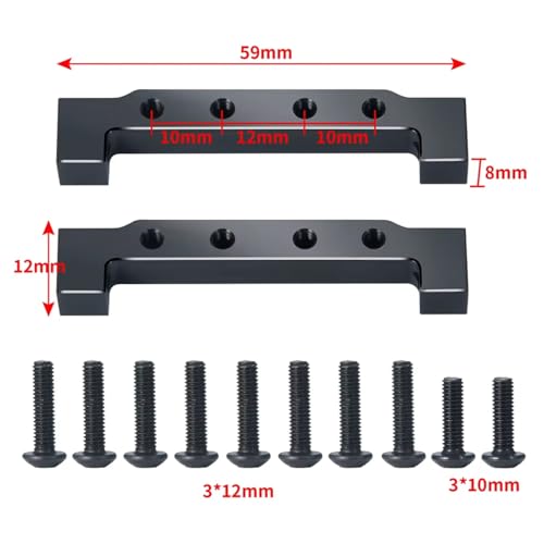 Support servo avant métal Tamiya 1/14 pour camion de rechange - 2