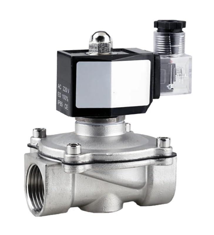 Électrovanne étanche 220V en inox pour fluides extérieurs