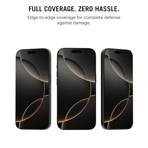 Image of DailyObjects ZeroBubble QwikInstall Screen Protector with Applicator Tray | Compatible with iPhone 16 Pro