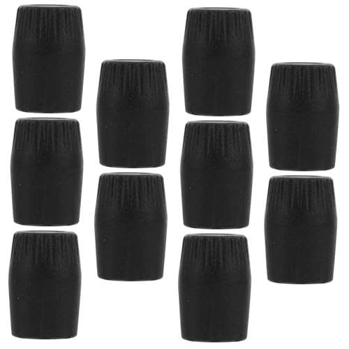 Veemoon Microphone Stand Cap Tips 10 Pcs Plastic Replacement Pads Stable Easy to Install Ideal for Musicians
