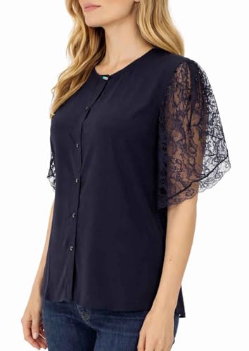 Chemisier Diesel C-Ophelia noir à manches courtes taille S