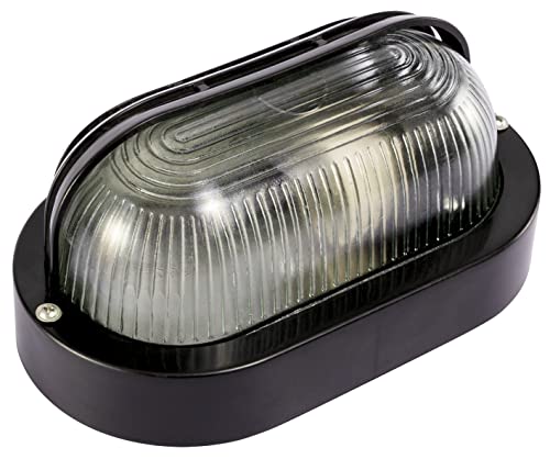 Kippen 4205S - Plafoniera Ovale con Palpebra Nera