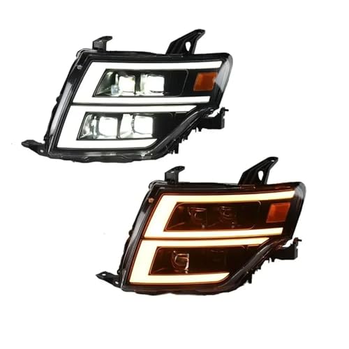 Punxdda Montaje de faros Para Mitsubishi Para Pajero V97 V93 2006-2021 Faros LED Luces De Circulación Diurna