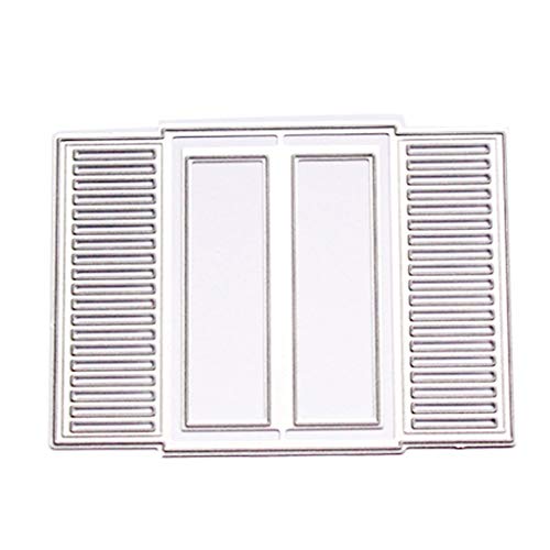 MISUVRSE Ventana Metal Corte Muere Stenchien Plantilla Scrapbooking Álbum Sello Tarjeta de Papel Estampado Decoración Las Letras De Corte Blanco Blanco