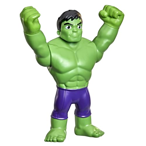 Marvel - Spidey y su superequipo - Figura Gigante de Hulk de 22,5 cm - Juguete Preescolar de superhéroe - A Partir de 3 años - Figuras de acción de los Vengadores