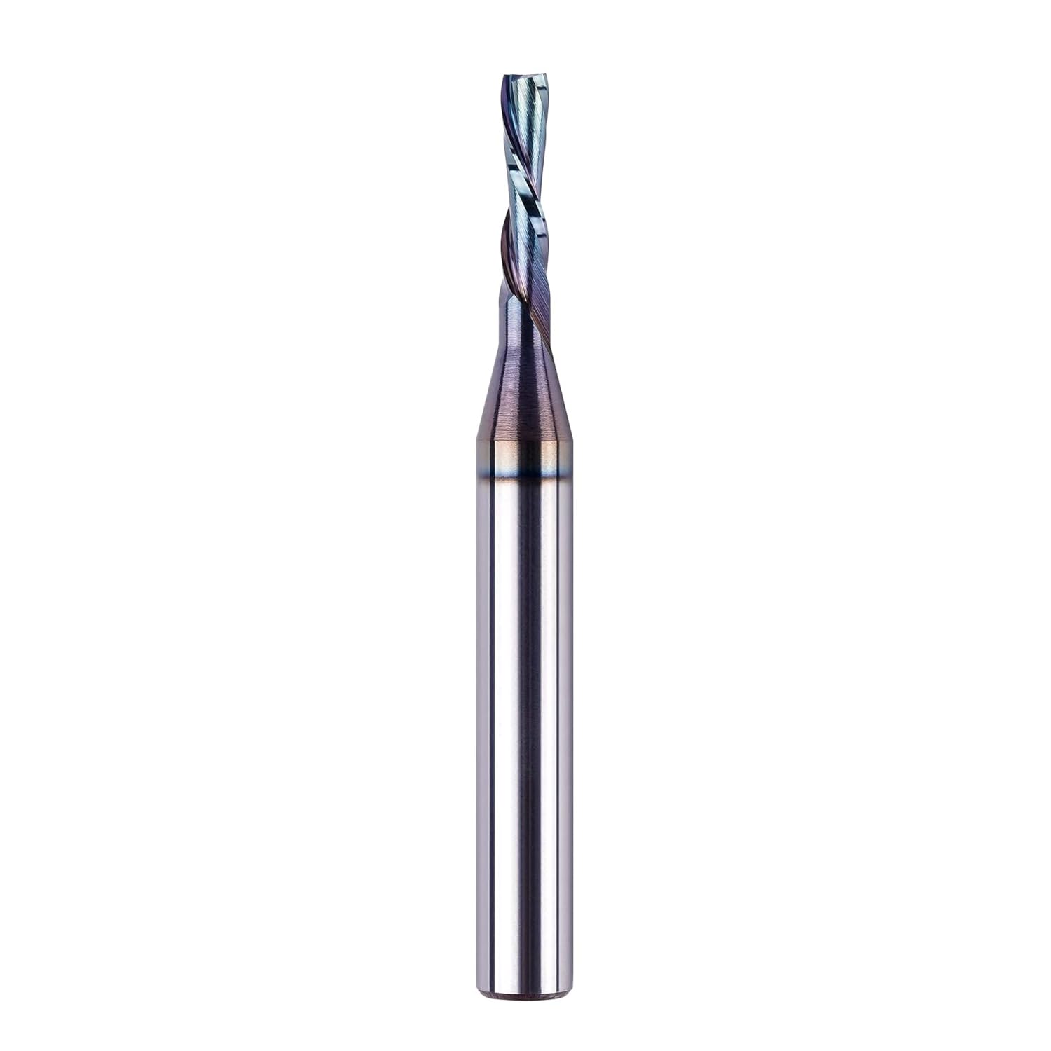 SpeTool Fresa de ranura en espiral de 8 mm, eje descendente, 4 mm, diámetro de corte, 20 mm, longitud de corte, 2 flautas, fresa en espiral, fresa de ranura VHM, fresadora CNC para fresadora superior