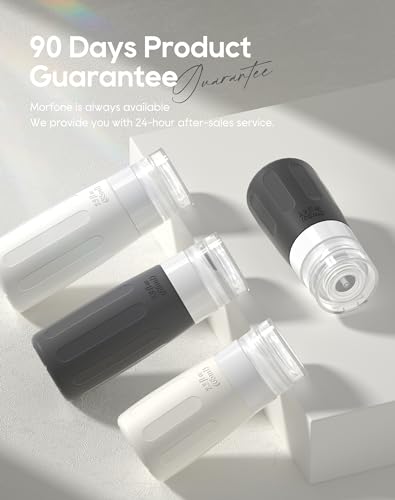 16er-Pack Silikon-Reiseflaschen-Set für Toilettenartikel - Morfone TSA-zugelassene Reisebehälter Auslaufsicheres zusammendrückbares nachfüllbares Reisezubehör 2oz 3oz für Shampoo