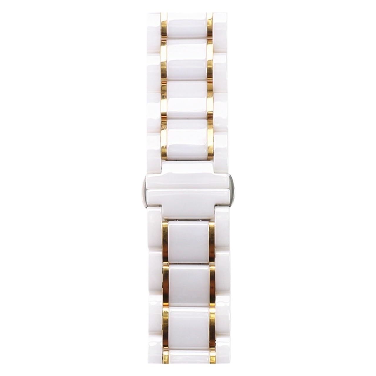 Générique FYXT Bracelet De Montre En Céramique De Luxe For Hommes Et Femmes, 14 15 16 17 18 19 20 21 22 23 24 Mm, Blanc, Noir, Or Rose