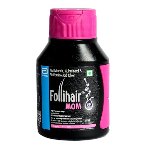 Image of Follihair MOM Multivitamins,Multimineral & Multiamino for Lactating Women 30 Tablet (Pack of 1)