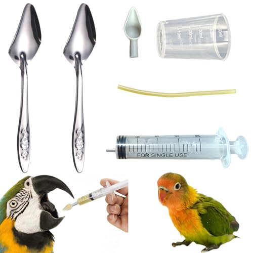 鳥 給餌スプーン シリンジ スプーン 針なし 鳥用 小鳥 給餌 給水 給食 投薬器 ひな給餌 流動食 20ml 介護 注射器 インコ スプーン 給餌スプーン オウムの粉乳 粉ミルク 6本セット 漏れない 中小鳥用 猫 犬用 ペット 軽量