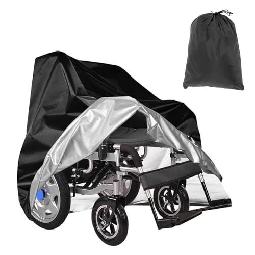 JF HOME BLISS Wheel Chair Cover Mobility Scooter Storage Protection Cover 40 x 126 x 109 cm Oxford Heavy Duty Waterproof Outdoor Rain Cover Dust Protective Cover for Storage Outside
