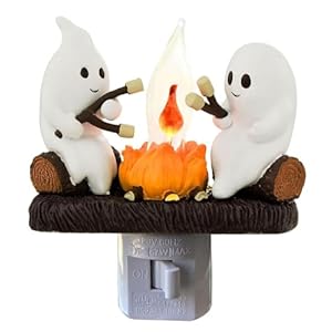 Ghost Campfire Nightlight Ghost Campfire Flickering Nightlight Campfire Flame Halloween Nightlight