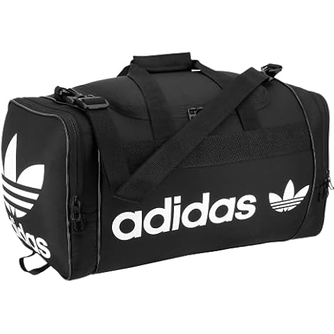 adidas Originals Santiago Duffel Bag, Black/White, One Size, Santiago Duffel Bag Cover