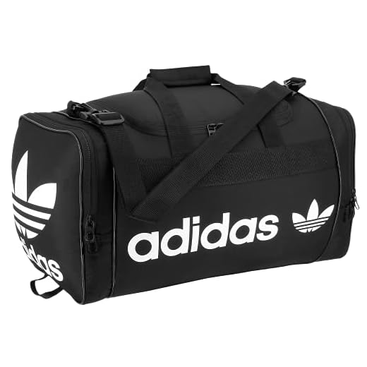 adidas Originals - Bolsa de Deporte Unisex Santiago, Color Negro/Blanco, Talla única