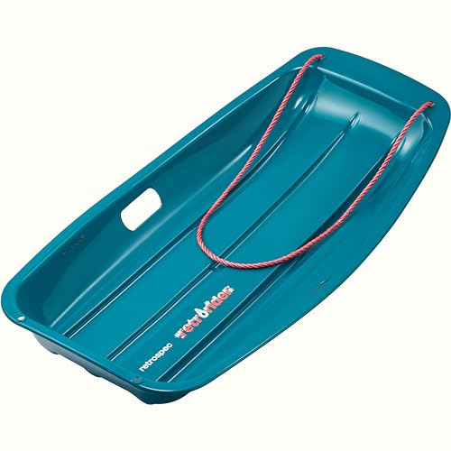 Retrospec Retrorider Toboggan Style Plastic Snow Sled, Available in 35