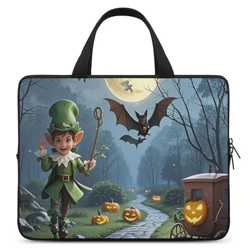 Sac bandoulière ordinateur portable imprimé chauve-souris elfe PC
