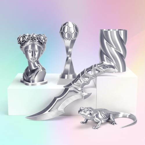 Image of iSANMATE Silk Silver PLA Filament 1.75mm 1kg for FDM 3D Printer