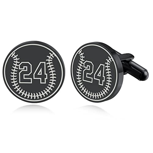 Mancuernillas personalizadas deportivas con placa grabada miniatura 1
