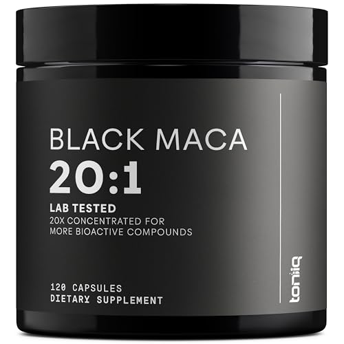 Black Maca Root - Ultra High Potency 20:1 Extract - Single Origin, Wildcrafted & Highly Concentrated