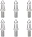 Fumanduo 6 pz Treppiede Spike Treppiede Spike Treppiede in Acciaio Inox Treppiede Piedi di Ricambio Treppiede Chiodo con 3/8" Filettatura 3,8 cm Lungo per Montaggio a Vite Treppiede
