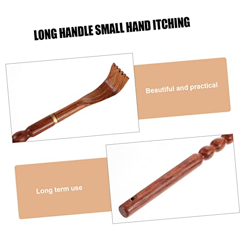 Beaupretty 2 Peças Coçar As Mãos Ferramenta De Coçar As Costas Arranhador De Madeira Prático Arranha
