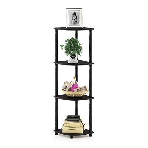 image for Furinno Turn-N-Tube 4-Tier Corner Display Rack Multipurpose Shelving U