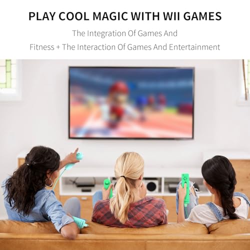 KDYGPDCT 2 Pack Wii Remote with Nunchuck,Wii Controller with 2 Nunchucks Compatible with Nintendo Wi