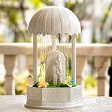 LumiRuiss Eternal Flow | MINI Vintage Rain Oil Lamp & Aroma Diffuser | Kinetic Art Display Stand for Collectibles | Mid-Century Modern Aesthetic Mood Lighting for Home & Studio