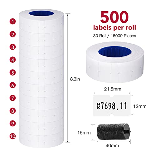Refill ink rolls included with MX-5500 price labels