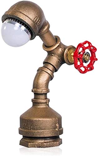Lampe de table E27 pièce d'eau en fer forgé de haute manufacture pour bureau